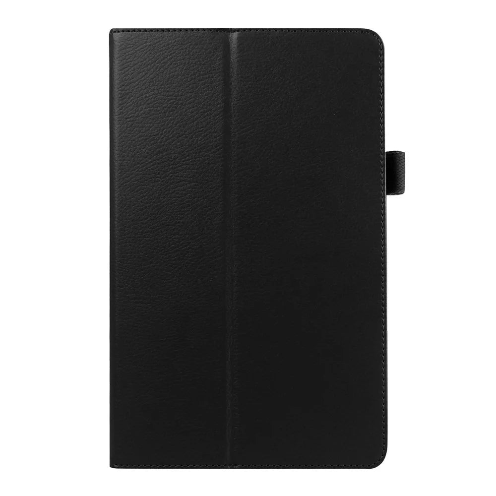 Litchi Skin Leather Stand Case for Samsung Galaxy Tab E 9.6 T560 - Black - 2
