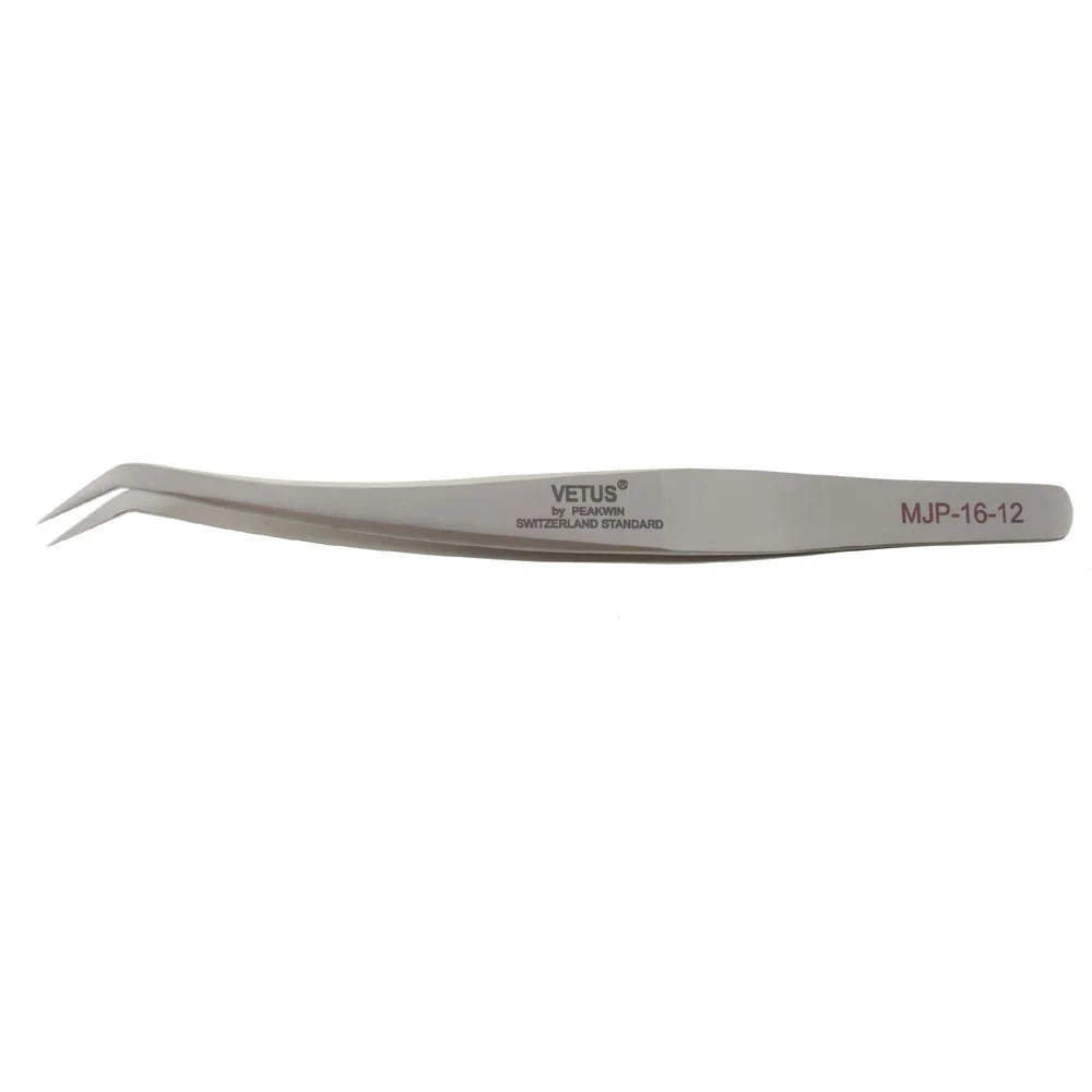 VETUS MJP-16-12 VETUS High Strength Stainless Steel Professional Curved Tip Tweezers Repair Tool - Style A - 3