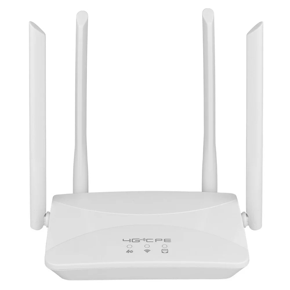 CPF912 Eurasian Version Wireless Router 4G LTE Home Office SIM Card WiFi Router with 4 Antennas - EU Plug - 1