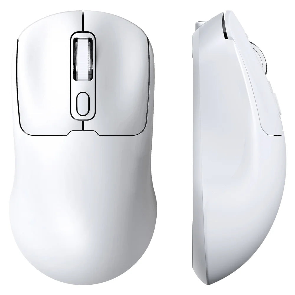 T-WOLF Q3 Wireless Mouse Dual Mode 1600 DPI 4 Buttons Rechargeable Silent Mouse for Laptop / Desktop / Tablet - White - 1