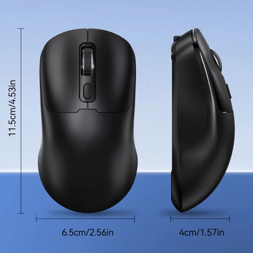 T-WOLF Q3 Wireless Mouse Dual Mode 1600 DPI 4 Buttons Rechargeable Silent Mouse for Laptop / Desktop / Tablet - White - 7