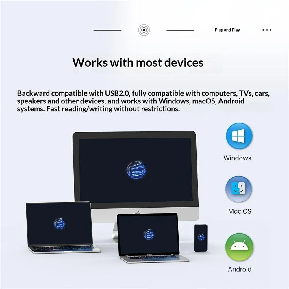 ORICO UFSD-I-A128G-SV-BP 128GB Flash Drive USB 3.2 Gen1 High Speed Data Transfer For Windows MacOS Linux Android - 6