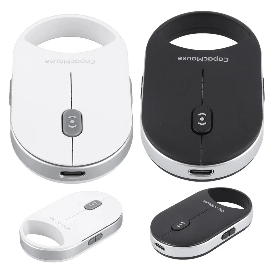 CAPACMOUSE CAP5 Silent Mouse 4 Adjustable DPI Bluetooth-compatible 5.2/2.4G/USB-C 3 Modes Mini Mouse for PC Laptop Notebook - Black - 6
