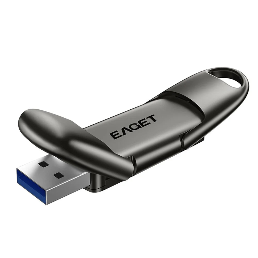 EAGET SU50 1TB Solid State Pen Drive USB 3.2 Gen1 + Type-C 2 in 1 USB Flash Drive for PC Smartphone Tablet - Black - 1