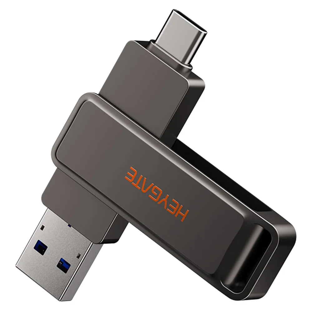 HEYGATE L1 64GB USB Flash Drive Dual Interface USB 3.0 Type-C 100MB / s High Speed Memory Stick for Phone PC Laptop - 1