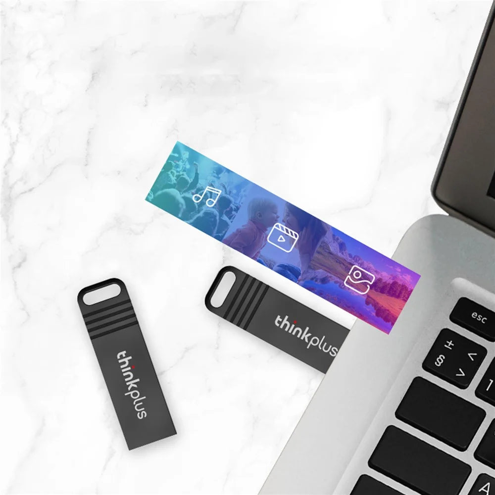LENOVO Thinkplus MU221 8G USB2.0 U-Disk Data Transfer Computer Memory Stick Zinc Alloy USB Flash Drive - 2