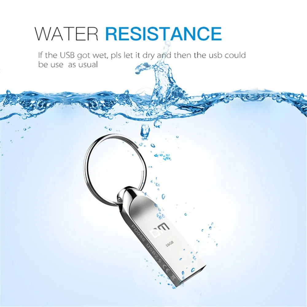 DM PD086 USB 2.0 16GB Portable USB Flash Drive Zinc Alloy Computer Laptop U-disk - 4