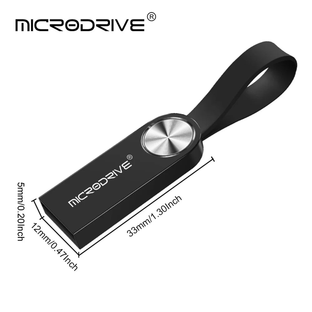 MICRODRIVE 32GB CD Veins Decor U-disk Computer Laptop USB 2.0 Flash Drive - Black - 6