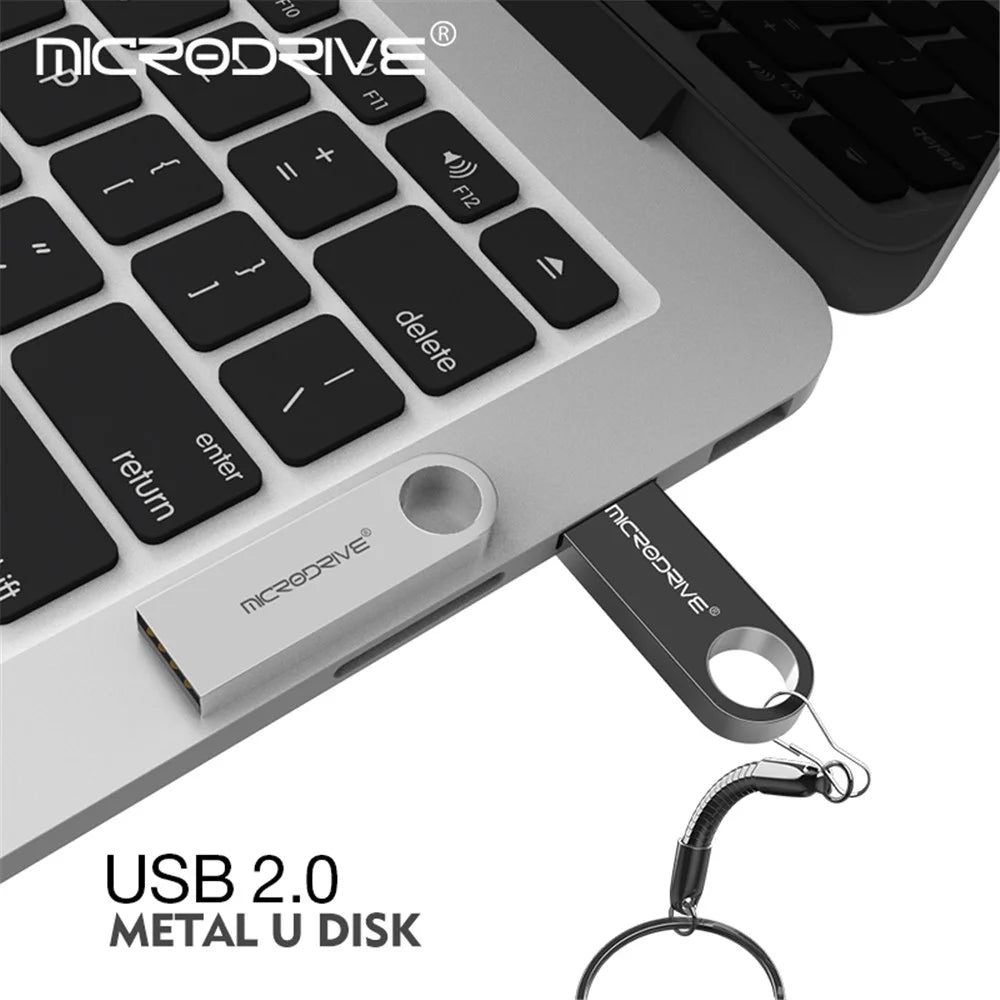 MICRODRIVE E9 128GB USB 2.0 Metal Flash Drive Computer Laptop U-disk - Pink - 4