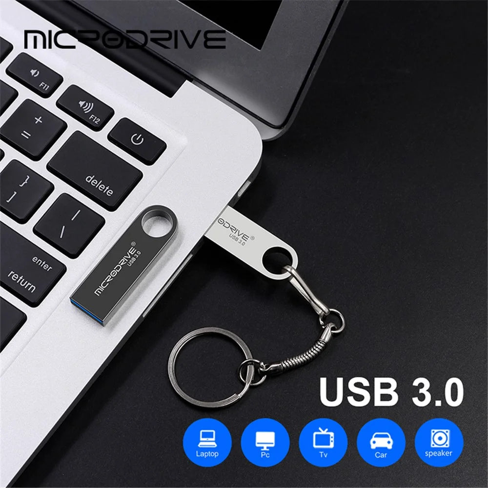 MICRODRIVE E9 Portable 16GB High Speed USB 3.0 Memory Stick Metal U-disk - Black - 4