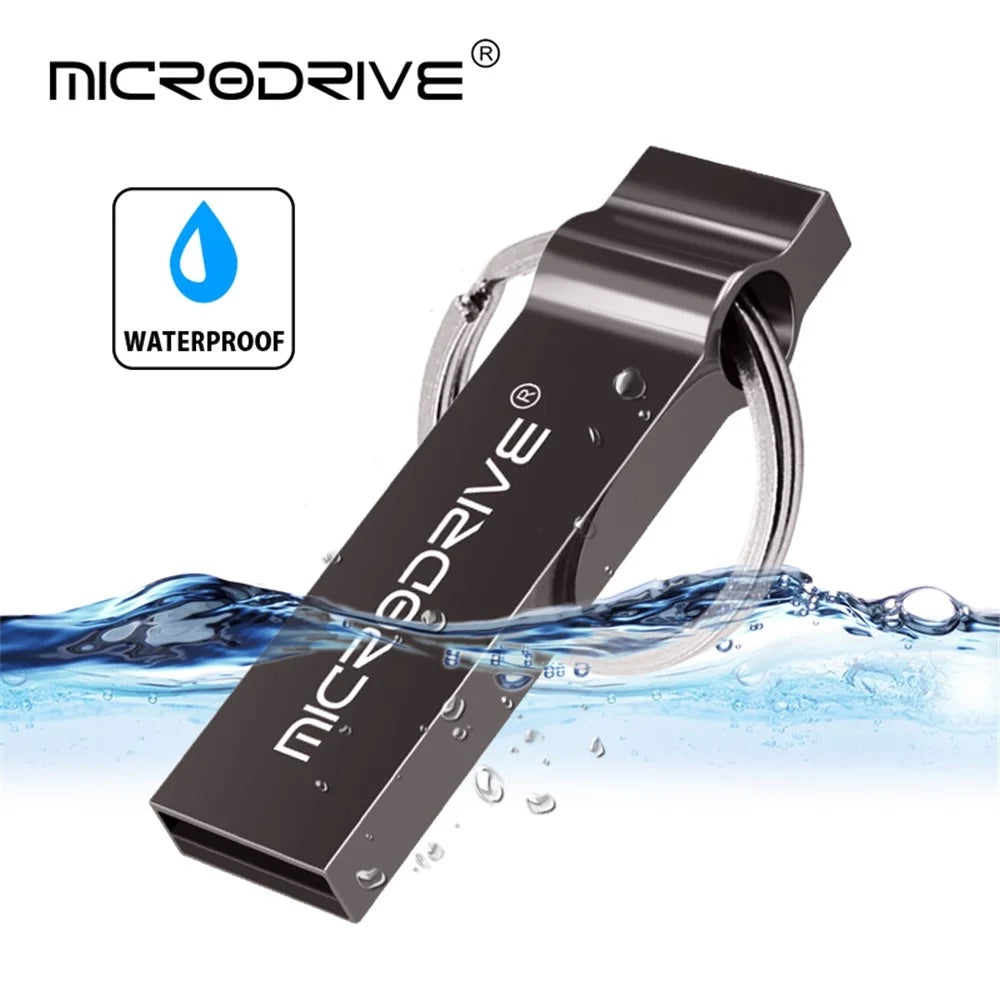 MICRODRIVE 32GB Portable Memory Stick USB 2.0 Thumb Drive for PC, Laptop, Tablet - Black - 2