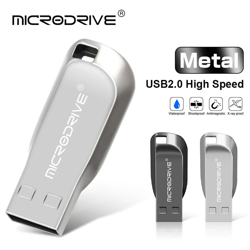 MICRODRIVE CZ50 8GB Compact U Disk Data Storage USB 2.0 Flash Thumb Stick - Silver - 6