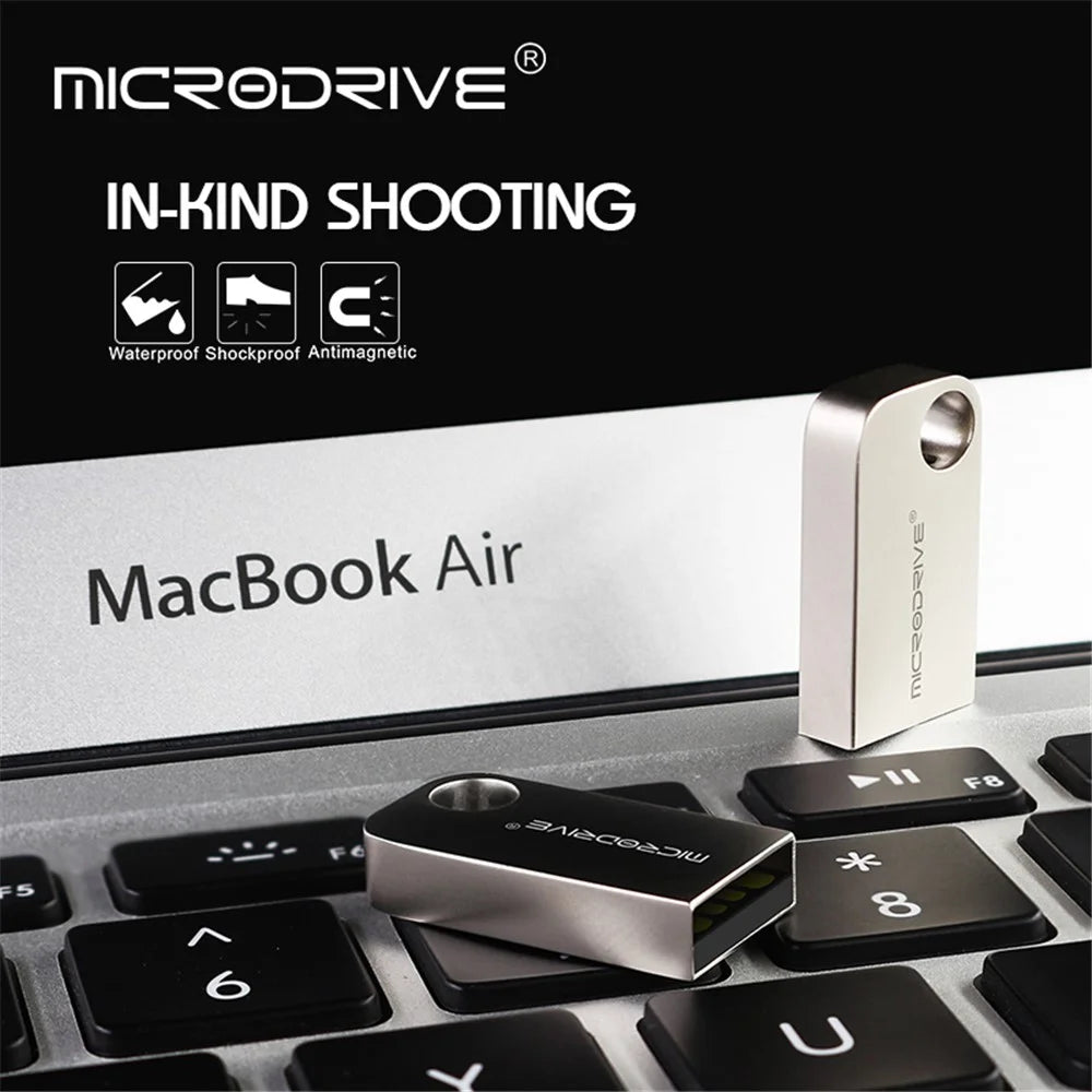 MICRODRIVE 16G Metal Thumb Drive USB Stick Laptop USB 2.0 Flash Drive - 7