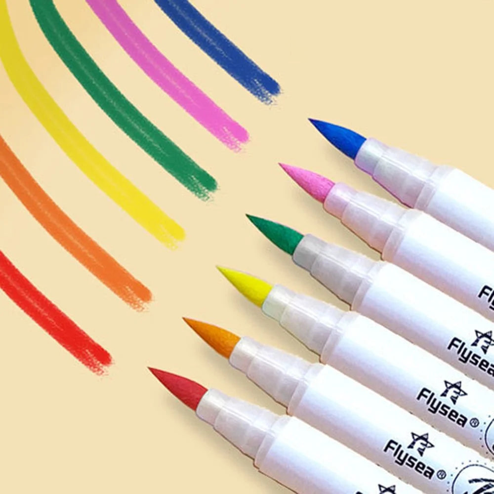 FLYSEA FS-2BR 12Pcs Acrylic Paint Pens Set 0.5-5mm Fine Tip Paint Markers for Graffiti - 2