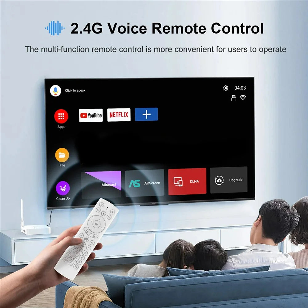 H96 Max M12 8K Ultra HD Android TV Box 4GB RAM 64GB ROM WiFi6 BT5.4 Media Player - US Plug - 3