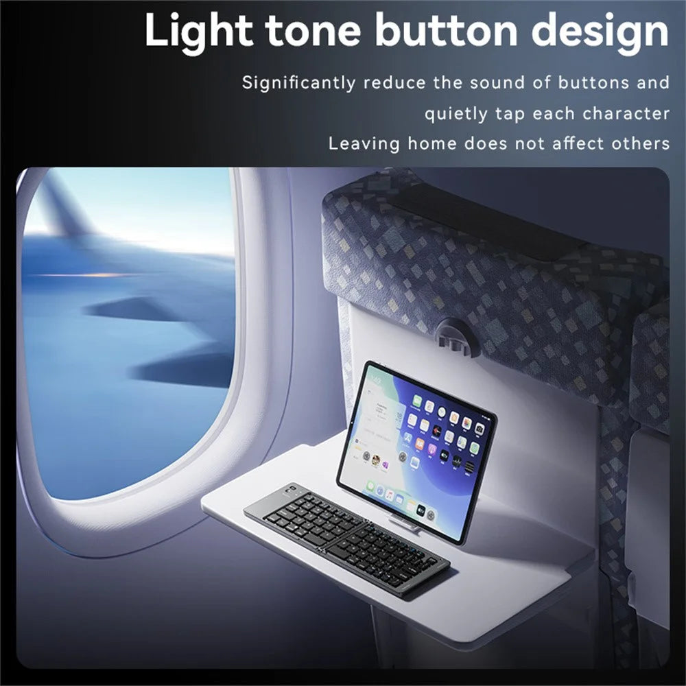 YESIDO KB27 Ultra Slim Mini Two-Fold Bluetooth-compatible Keyboard for Macos Windows iOS - 3