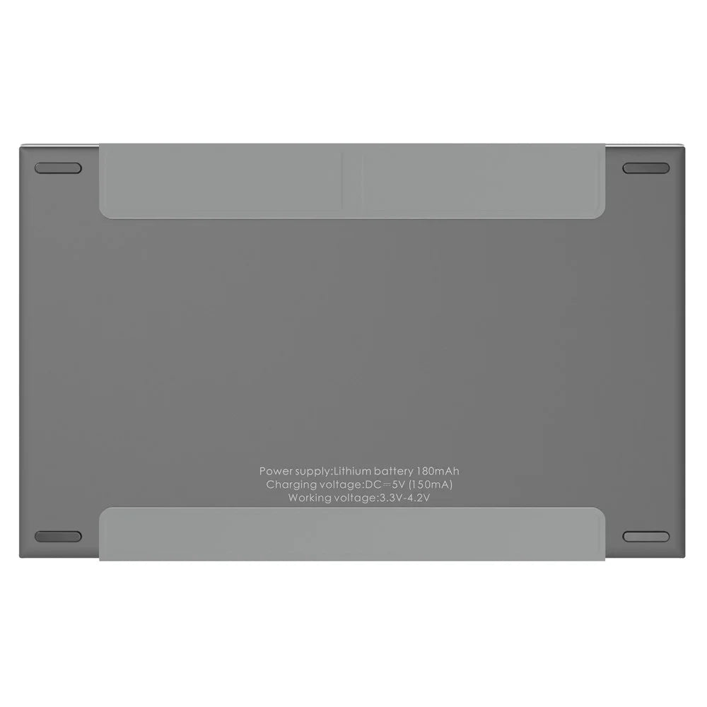 KF86 MAX Foldable Wireless Bluetooth-Compatible Keyboard with Touchpad + Leather Case - Grey - 4