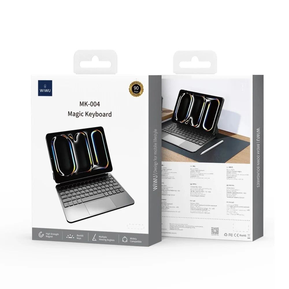 WIWU MK-004 For iPad 10.9 (2022) Bluetooth-Compatible Keyboard Magnetic Leather Tablet Protective Case - 6