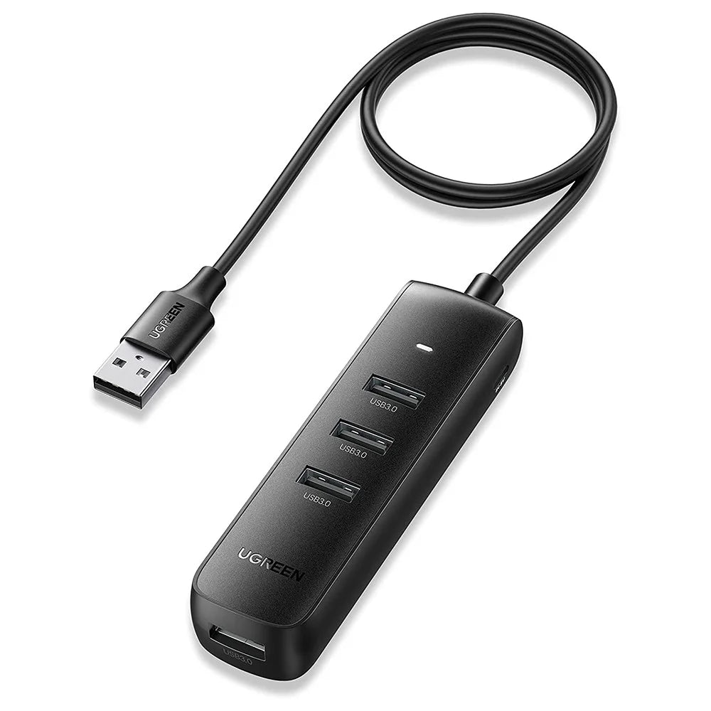 UGREEN 20487 1m Multi-port USB Hub Adapter USB 3.0 5Gbps Data Transfer Converter for iMac/Surface Pro/XPS/PS4/PS5/Xbox One/Flash Drive/Mobile Hard Drive - 1