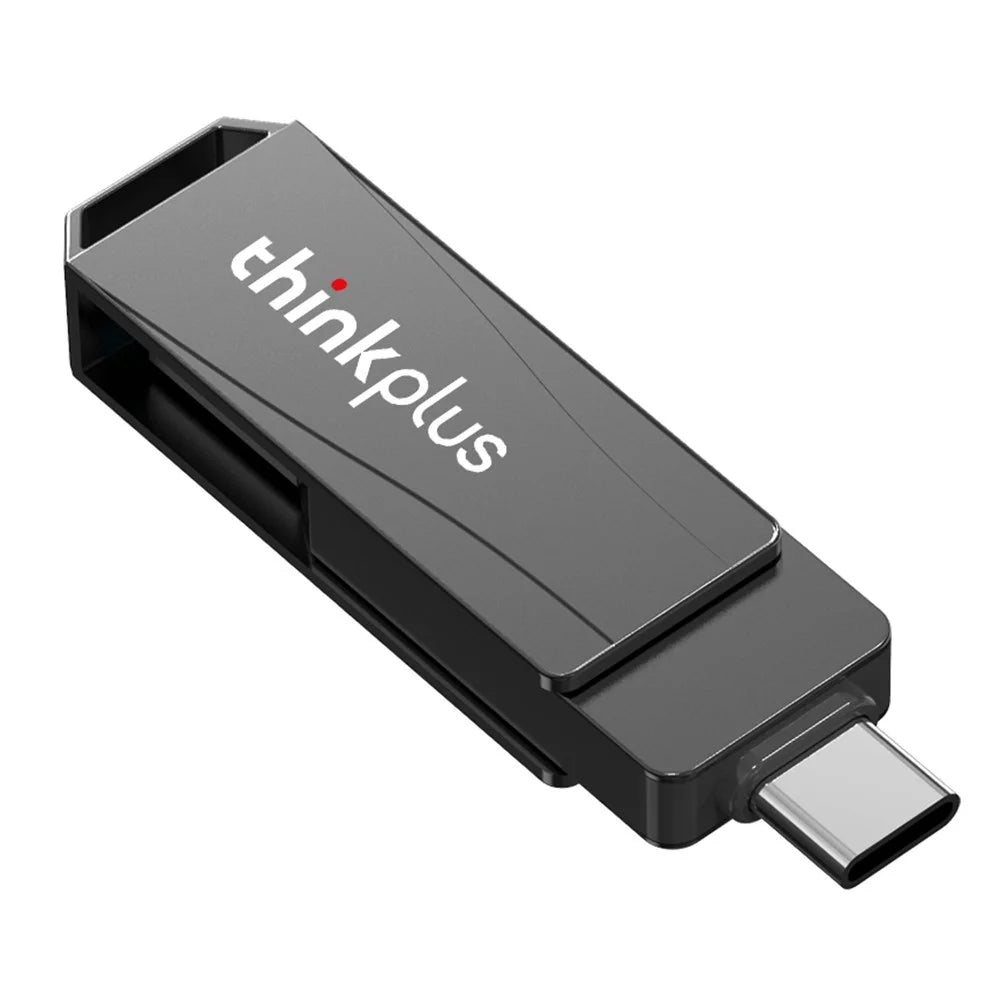 LENOVO THINKPLUS MU252 64GB USB+Type C 2-in-1 Memory Stick for iPhone 15 Series Fast Data Readin USB C 3.1 Thumb Flash Drive - 4