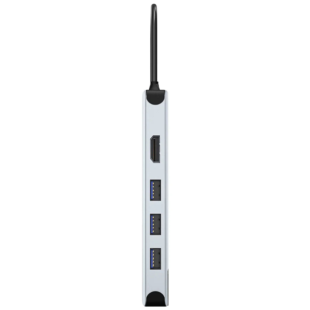 BENWIS MP-HUB-3 12-in-1 Type-C Hub 4K 30Hz HD Video Network USB Multi-Port USB-C Adapter - 7
