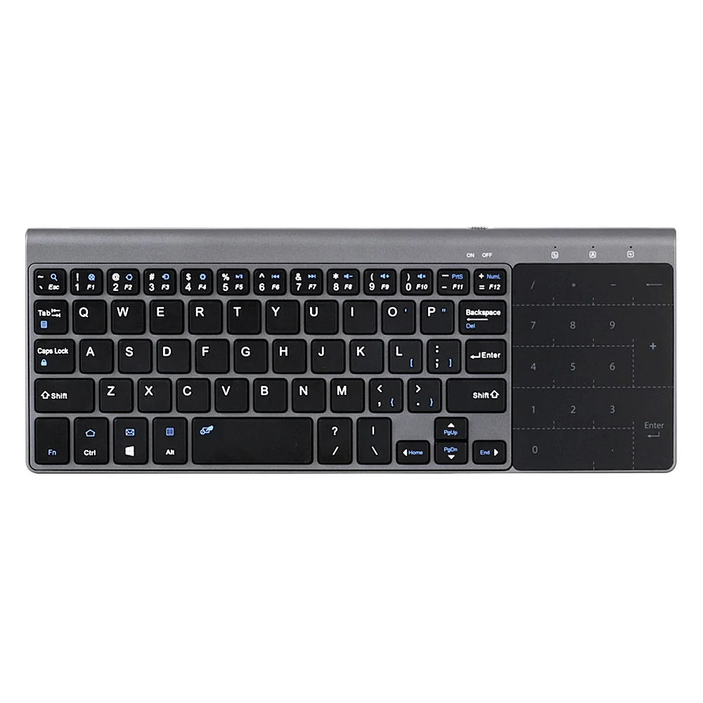 MC-41AG 59-Key Ultra Thin 2.4G Wireless Keyboard with Touchpad for PC / Laptop / Smart TV - 2