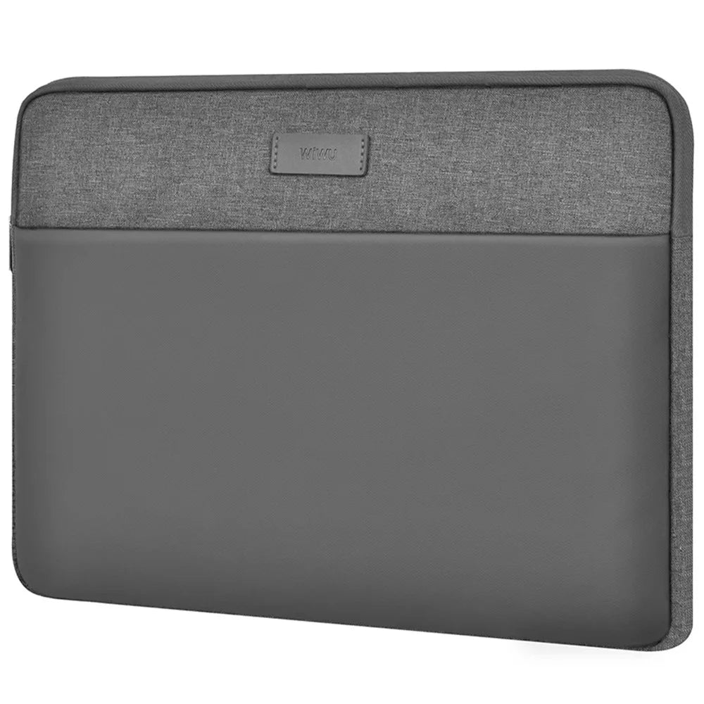 WIWU 14-inch Minimalist Laptop Bag Waterproof Notebook Protective Sleeve - Grey - 1