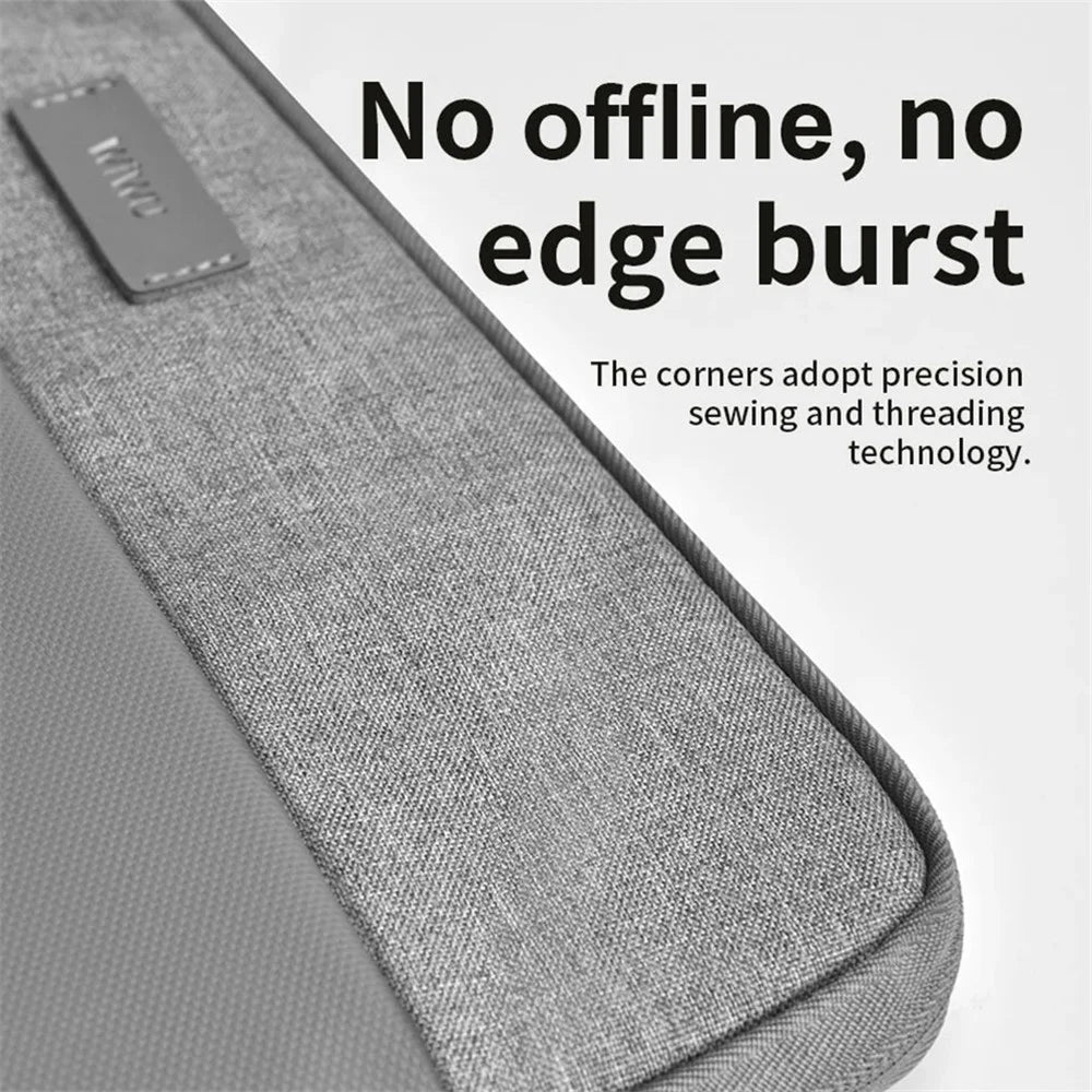 WIWU 14-inch Minimalist Laptop Bag Waterproof Notebook Protective Sleeve - Grey - 5