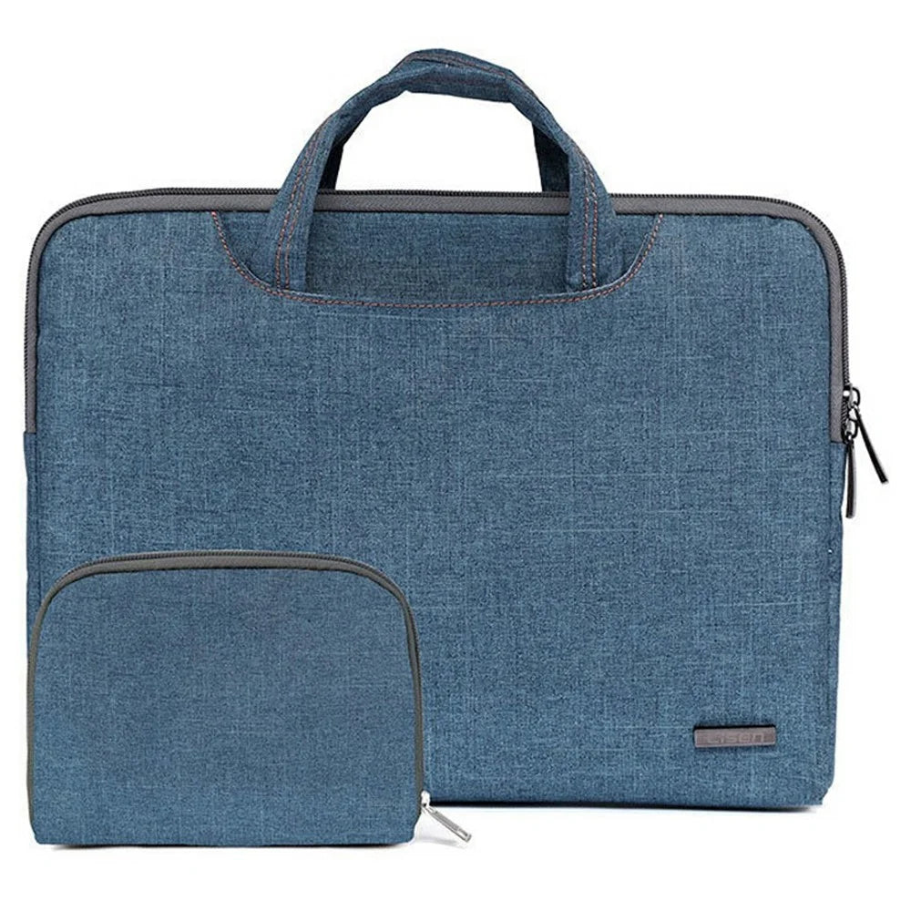 LISEN Business Style Carrying Case for 13.3-Inch Laptops Portable Storage Bag with Mini Bag - Dark Blue - 1