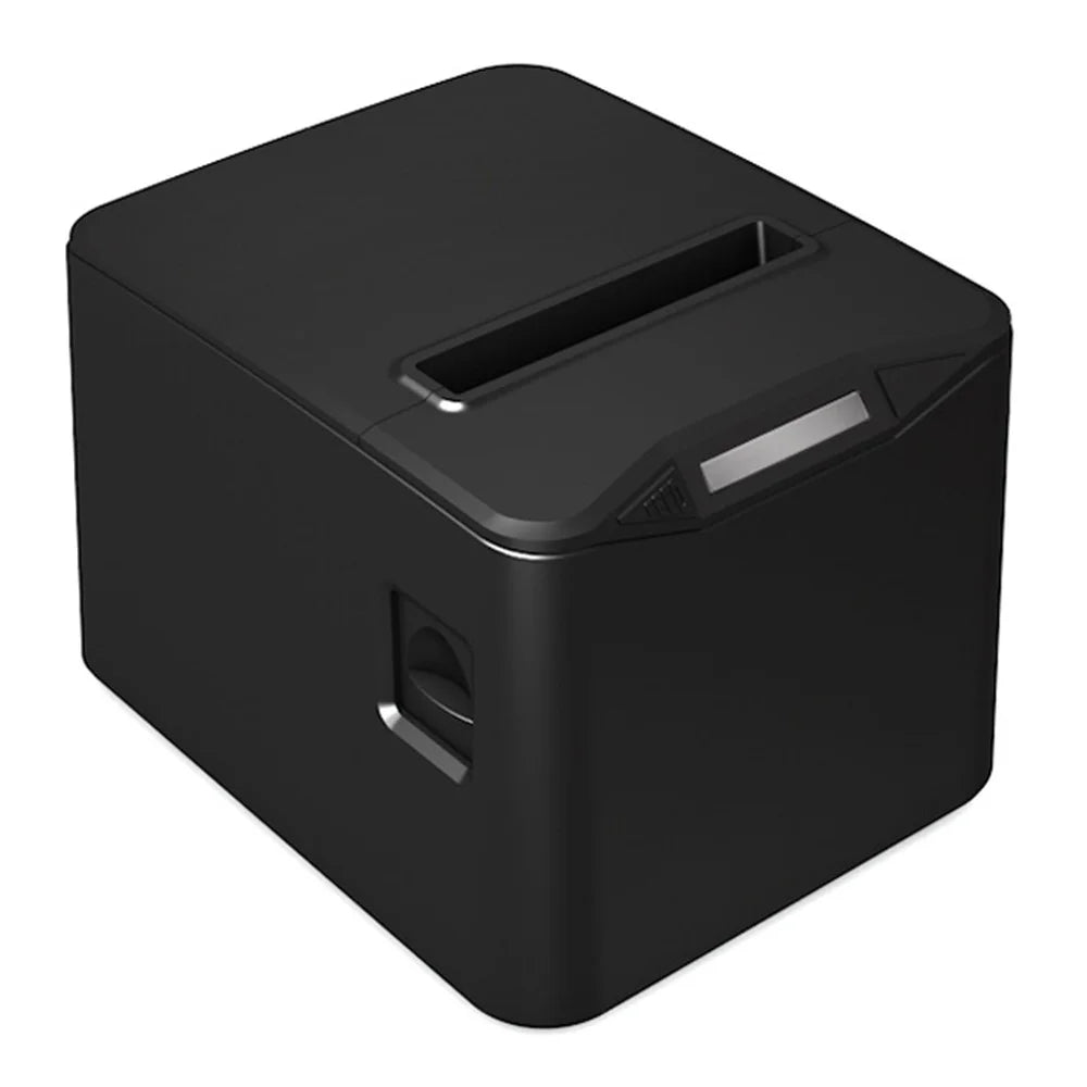 ZJ-8370 80mm Direct Thermal Receipt Printer USB LAN Bluetooth-compatible POS Printer with Auto Cutter - Black / US Plug - 1