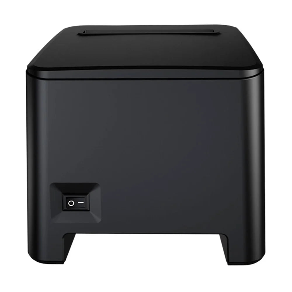 ZJ-8370 80mm Direct Thermal Receipt Printer USB LAN Bluetooth-compatible POS Printer with Auto Cutter - Black / US Plug - 5