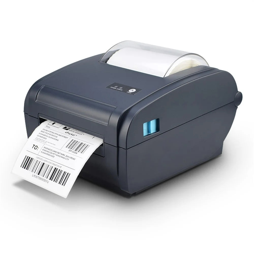 ZJ-9210 110mm Thermal Label Printer Shipping Labels USB Printer for E-Commerce Platforms - Black / US Plug - 1