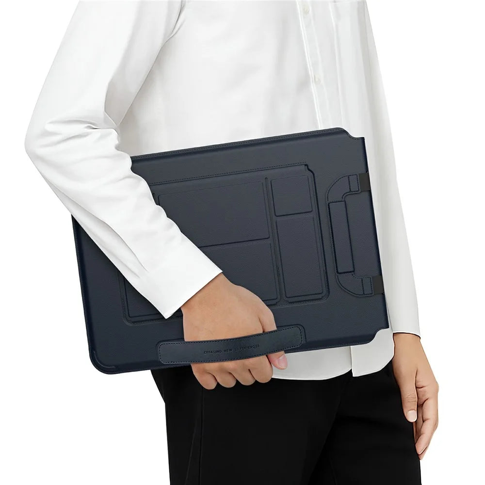 NILLKIN Versatile Pro 16.2 inch Laptop Sleeve Multifunctional EVA Anti Drop Bag with Magnetic Handle - Dark Blue - 5