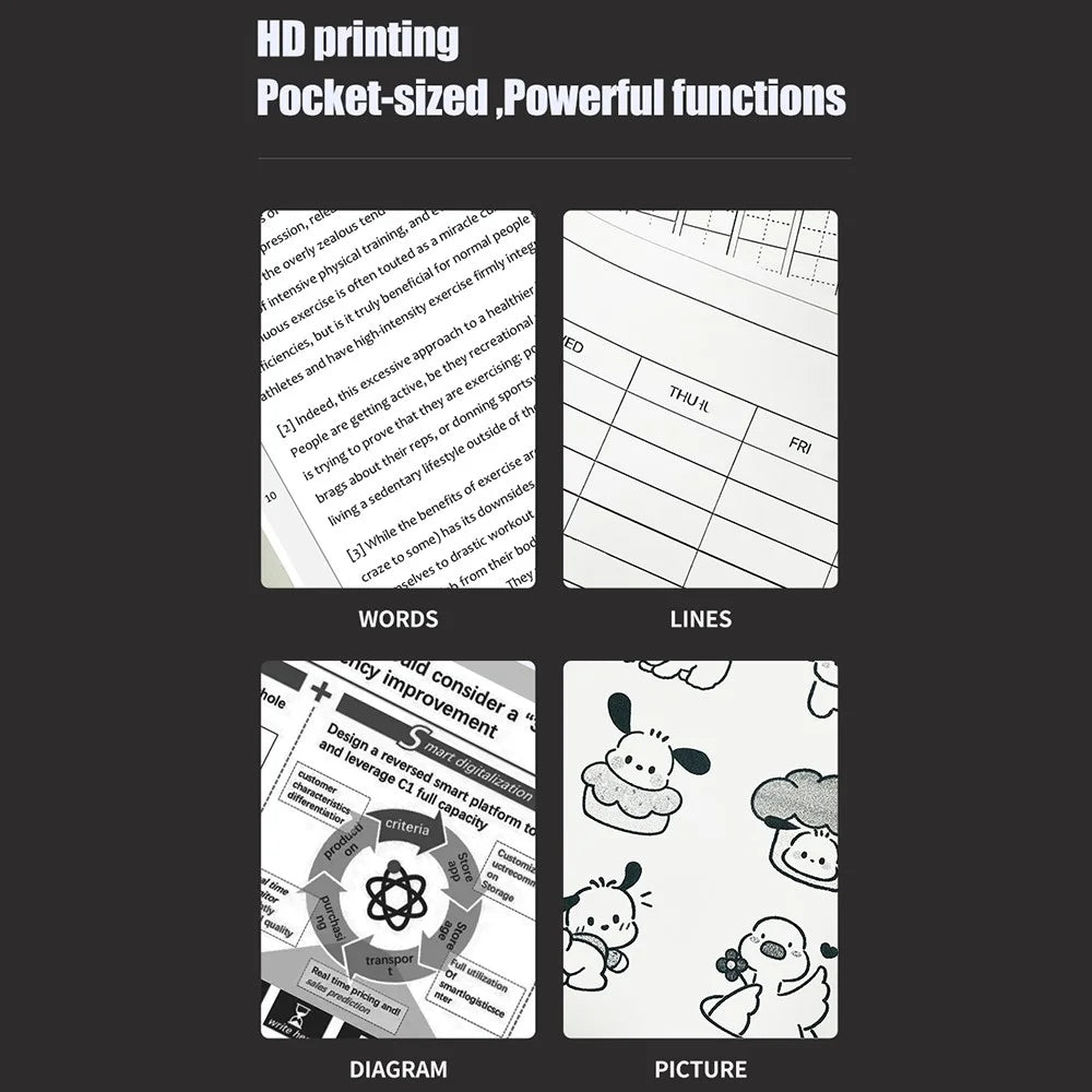 A403 A4 Bluetooth-Compatible Thermal Printer USB Wireless Direct Printer for A4 / A5 Thermal Paper - 6