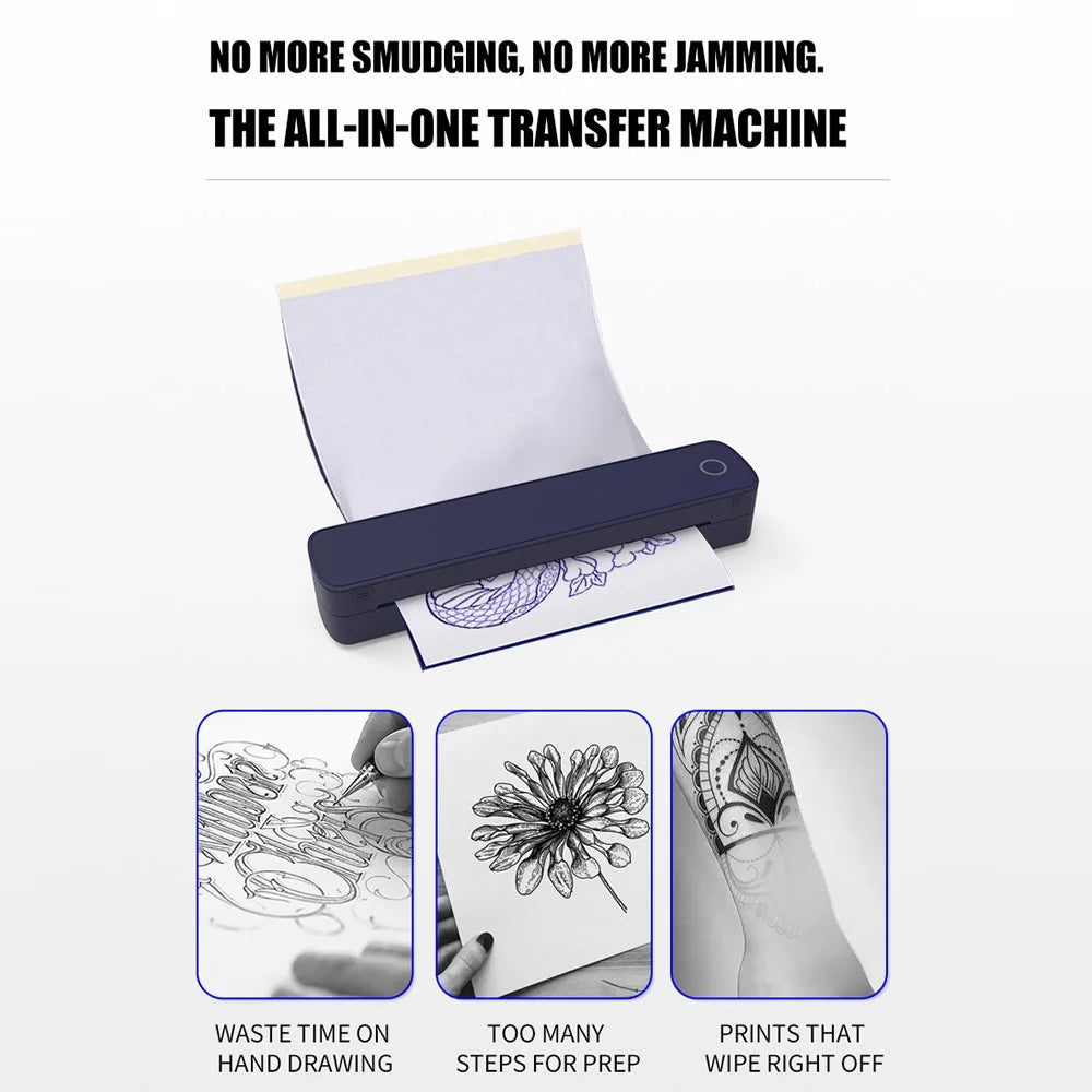 A403 A4 Bluetooth-Compatible Thermal Printer USB Wireless Direct Printer for A4 / A5 Thermal Paper - 7