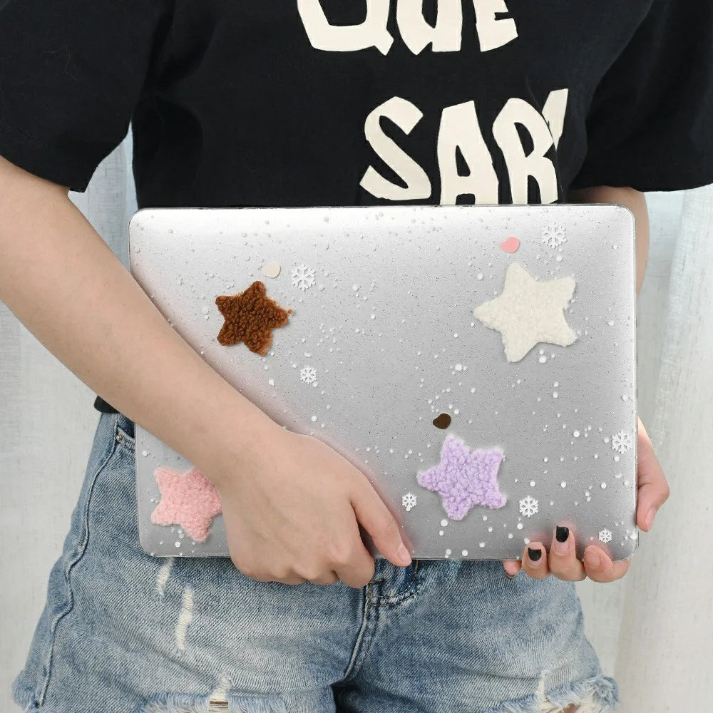 Pattern DIY Case For MacBook Pro 13 inch (2022) / (2020) / (2019) / (2018) / (2017) / (2016) Hard PC Shell Laptop Protective Cover - Stars - 3