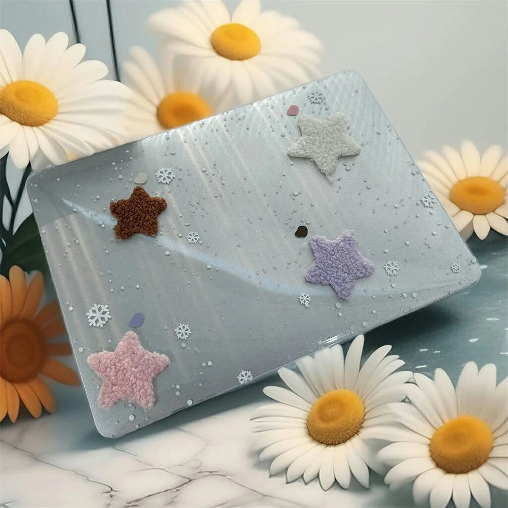 Pattern DIY Case For MacBook Pro 13 inch (2022) / (2020) / (2019) / (2018) / (2017) / (2016) Hard PC Shell Laptop Protective Cover - Stars - 4