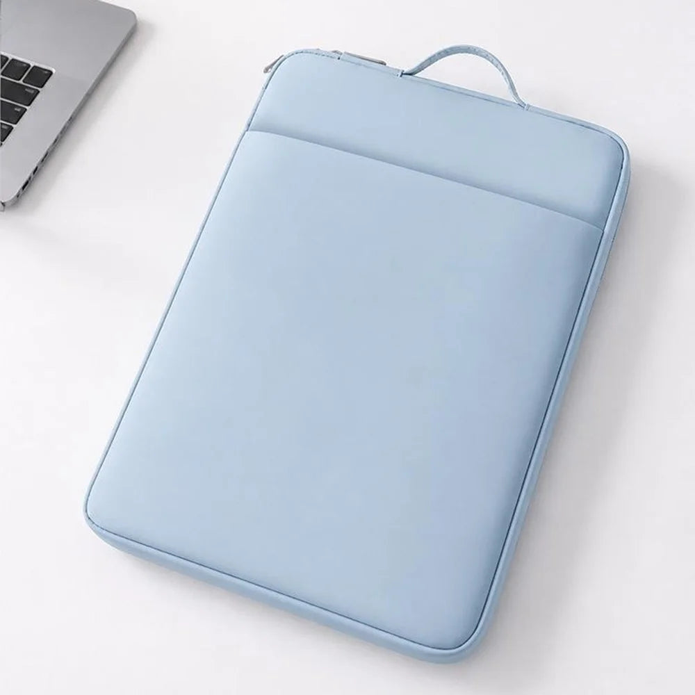 Multi-Function Laptop Sleeve Bag for 11-13 inch Notebook Tablet Portable Handle Waterproof Shockproof Storage Case - Blue - 2