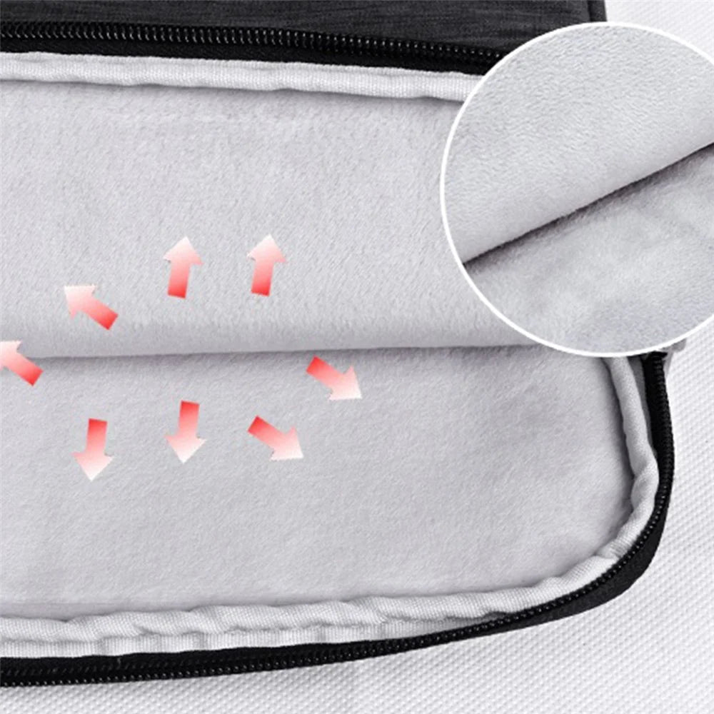 CANVASARTISAN L2-02 15-inch Notebook Protective Case Sleeve Slim Light Business Style Laptop Carrying Bag - Light Grey - 4