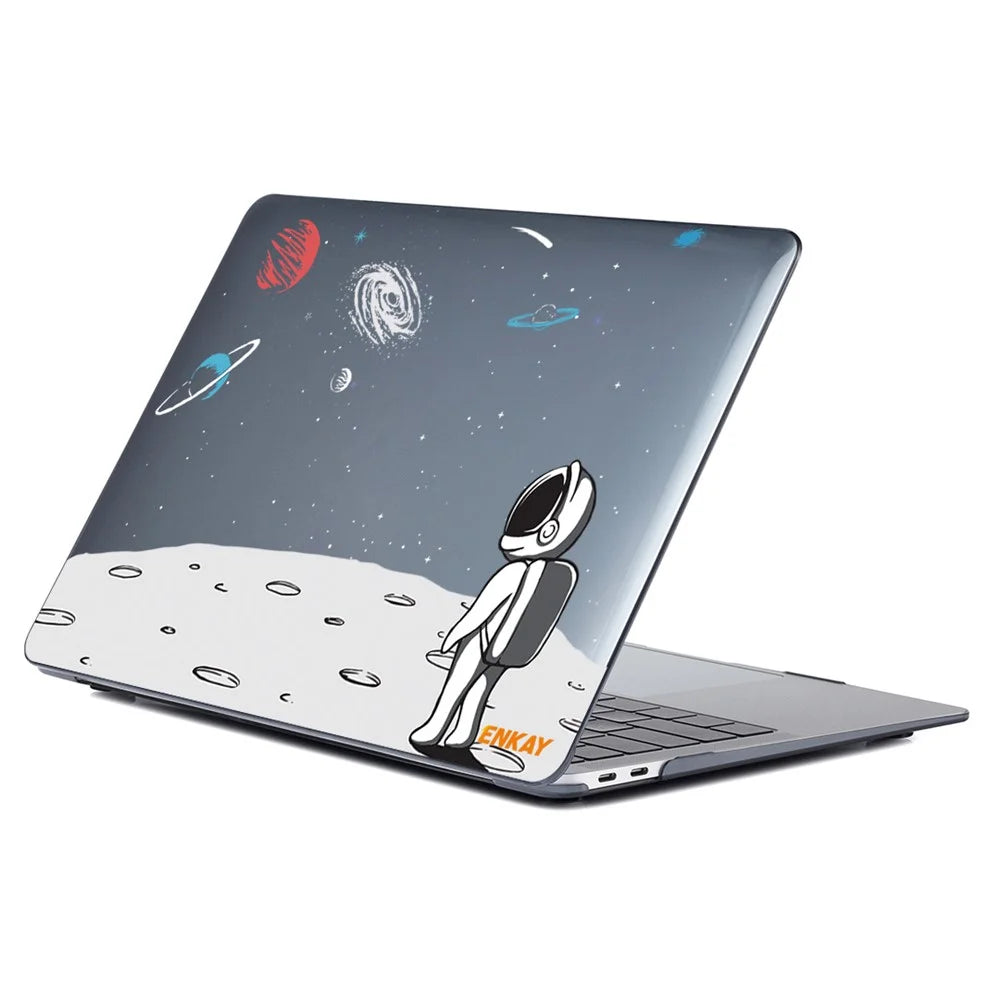 ENKAY HAT PRINCE Hard PC Laptop Case for MacBook Pro 14 inch (2026) A3427 A3426 / (2025) A3434 A3112 A3185 A3401 / (2024) A2918 A2992 / (2023) A2779 / (2022) / (2021) A2442 with Multiple Spaceman Patterns - Backpack - 1