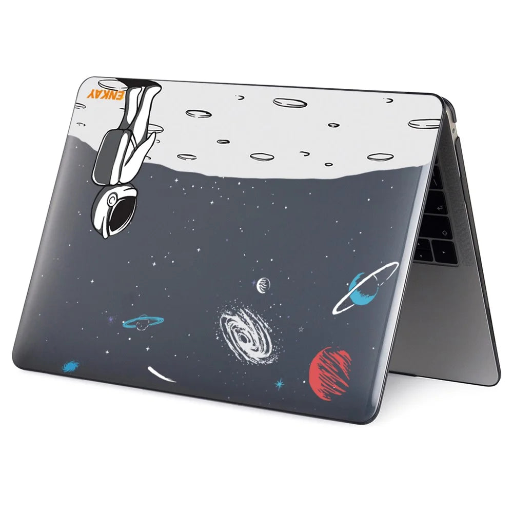 ENKAY HAT PRINCE Hard PC Laptop Case for MacBook Pro 14 inch (2026) A3427 A3426 / (2025) A3434 A3112 A3185 A3401 / (2024) A2918 A2992 / (2023) A2779 / (2022) / (2021) A2442 with Multiple Spaceman Patterns - Backpack - 5