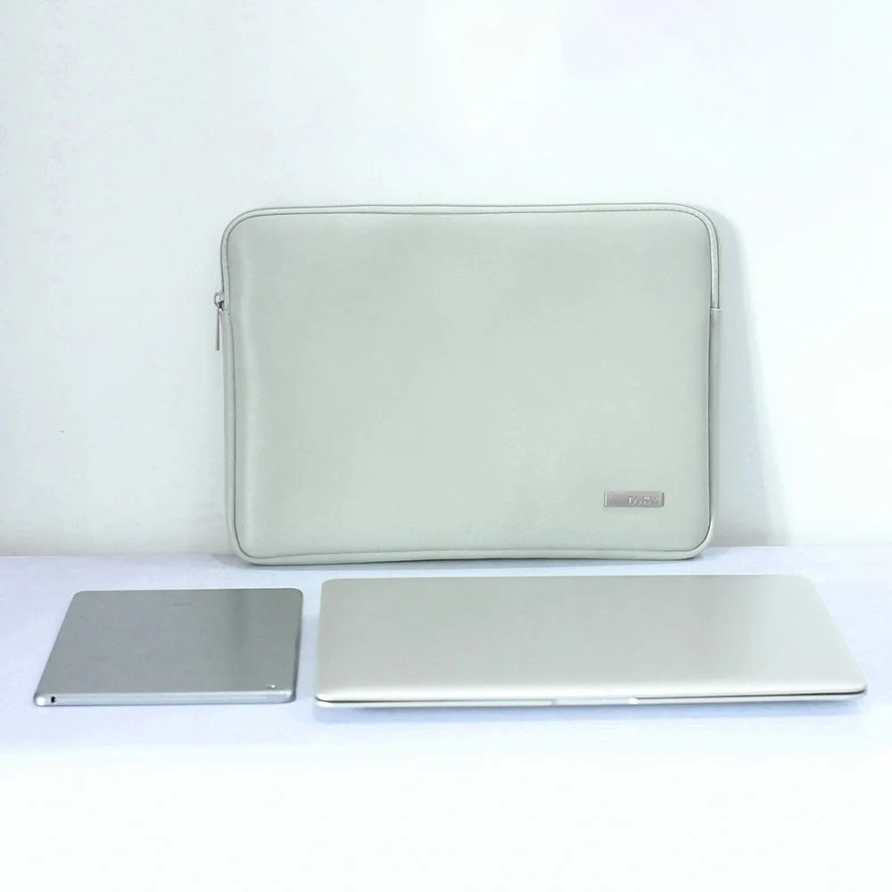 CANVASARTISAN L6-04 12 inch Laptop Sleeve for MacBook Fashionable PU Leather Notebook Computer Protection Bag - Green - 3