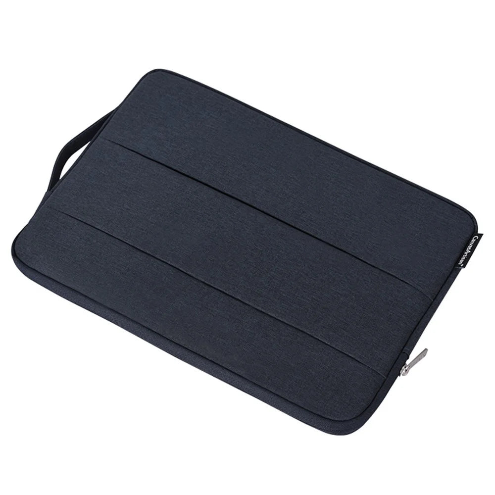 CANVASARTISAN L25-88 Anti-Scratch Slim Case for 14 inch Laptops Portable Carry Case with Dual Pouch/Handle Strap Notebook Shockproof Sleeve Bag - Navy Blue - 7
