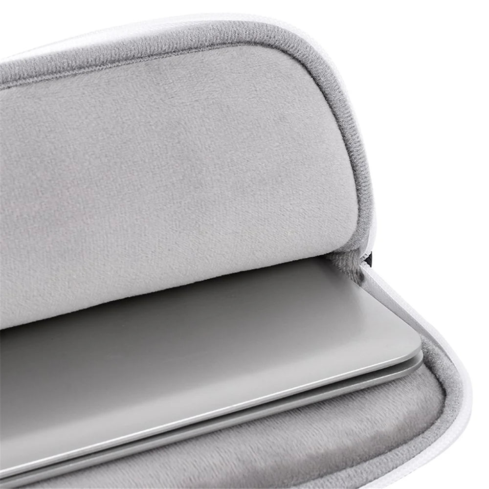 CANVASARTISAN H36-T0121 for 14-inch Notebook Cow Grain Patterned Laptop Zippered Protective Bag Polyester Case with Small Bag Set - 6