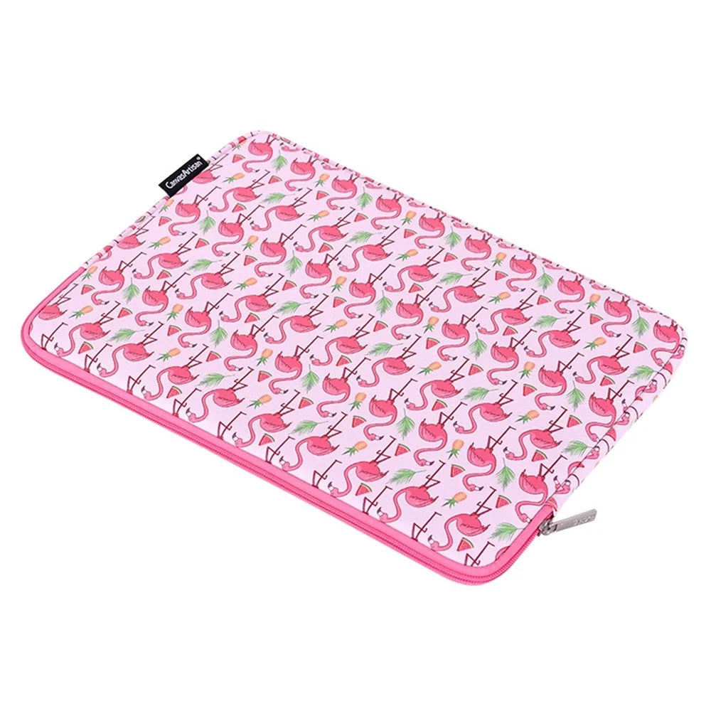 CANVASARTISAN G58-01 Pattern Printed Sleeve Bag for 11-inch Laptops Portable PU Leather Carry Case Shockproof Storage Bag - 5