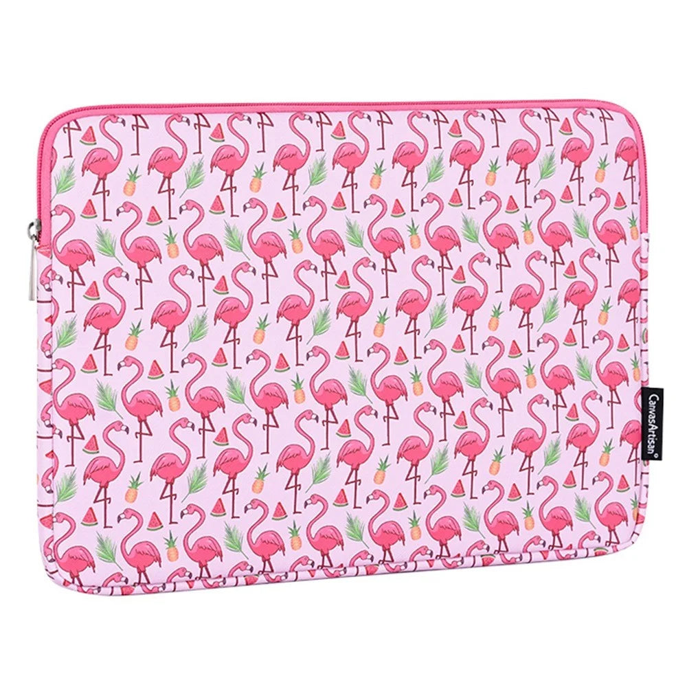CANVASARTISAN G58-01 Portable Carry Case for 14-inch Laptops Pattern Printed Sleeve Bag Shockproof PU Leather Storage Bag - 4