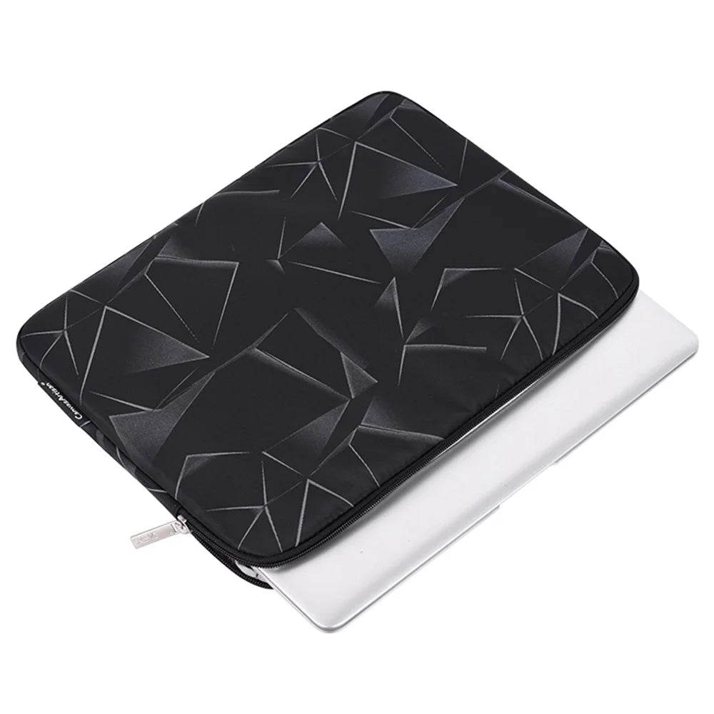 CANVASARTISAN H6-01 Triangle Geometric Printed Portable Carry Case for 12-inch Laptops Anti-drop Sleeve Bag Shockproof Notebooks Bag - 2