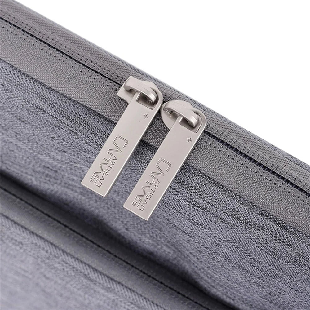 CANVASARTISAN L28-21 Business Style 13-inch Laptop Portable Protective Sleeve Notebook Carrying Case - Light Grey - 4