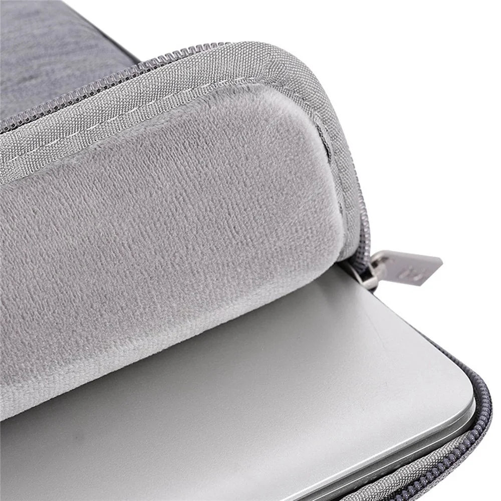 CANVASARTISAN L28-21 Business Style 13-inch Laptop Portable Protective Sleeve Notebook Carrying Case - Light Grey - 5