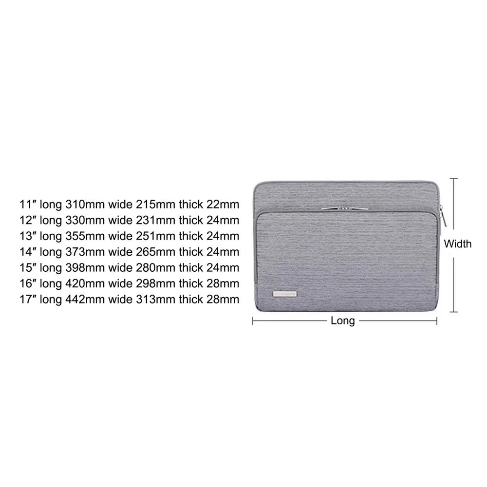 CANVASARTISAN L28-21 Business Style 13-inch Laptop Portable Protective Sleeve Notebook Carrying Case - Light Grey - 7